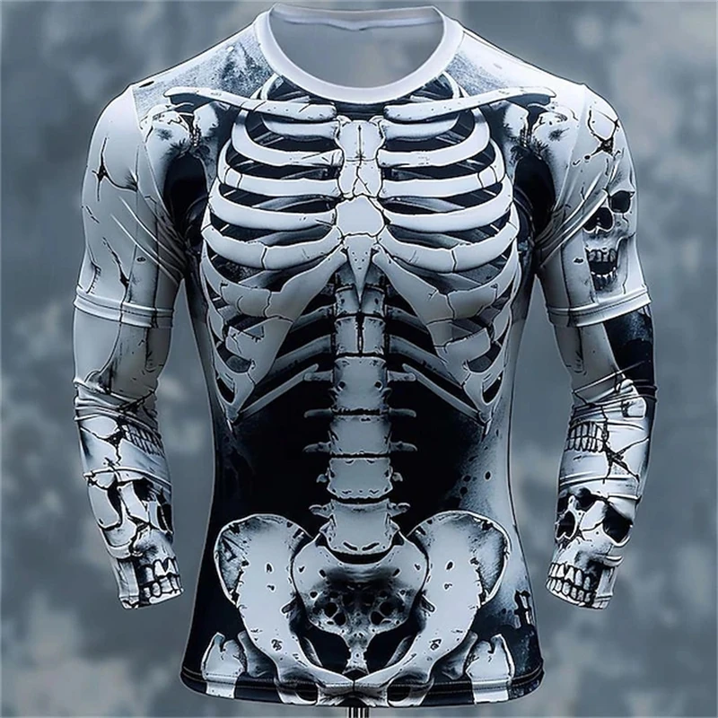 3D Printing Custom - Футболка с 3D-принтом в виде черепов,
